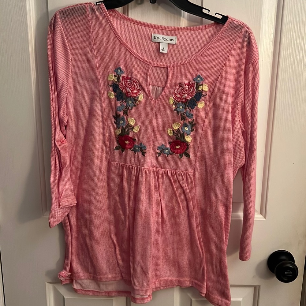 Kim Rogers large embroidered blouse